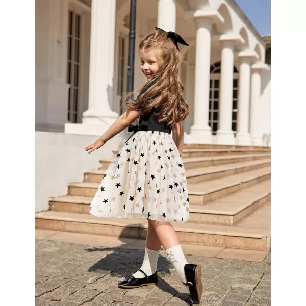 Arshiner Girls Dress Tutu Fluffy Summer Dresses Belted Wedding Party Flower Girls' Dress Size 3-11 Years