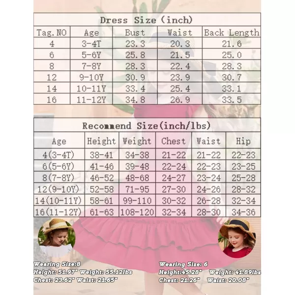 Arshiner Girls Dresses Flutter Sleeve A-Line Sundress Casual Summer Tiered Swing Midi Pocket Dress