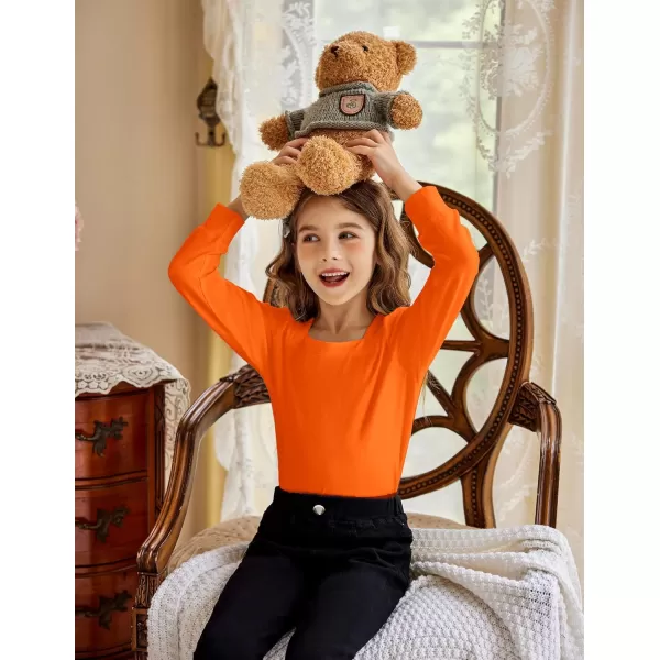 Arshiner Girls Shirt Casual Square Neck Long Sleeve Shirts Fall Winter Tunic Tops For Girls 5-12 Years