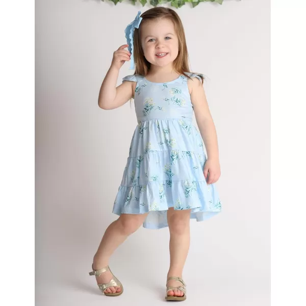 Arshiner Toddler Dress Little Girls Summer Cotton Backless High Low Hem Beach Casual Sundress with Pockets