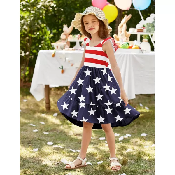 Arshiner Toddler Dress Little Girls Summer Cotton Backless High Low Hem Beach Casual Sundress with Pockets