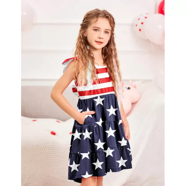 Arshiner Toddler Dress Little Girls Summer Cotton Backless High Low Hem Beach Casual Sundress with Pockets