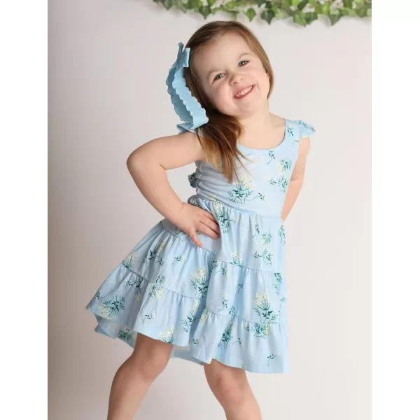Arshiner Toddler Dress Little Girls Summer Cotton Backless High Low Hem Beach Casual Sundress with Pockets