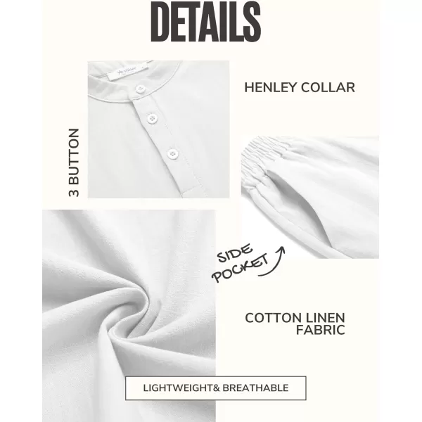 Arshiner Boy's 2 Pieces Linen Set Casual Henley Shirts Short Sleeve Beach Shorts Summer Shorts Outfits
