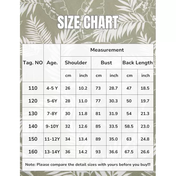 Arshiner Boy's Hawaiian Shirt Summer Tropical Button Down Shirt Short Sleeve Beach Shirt for Kids 100% Cotton Size 4-14 Years