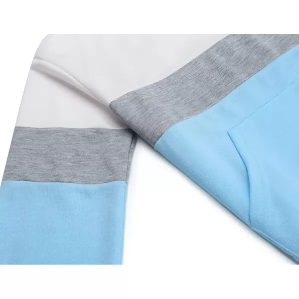 Arshiner Girls Color Block Sweatshirts Tops Kids Crewneck Long Sleeve Lightweight Pullover Hoodies
