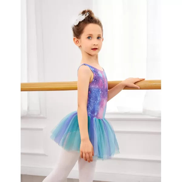 Arshiner Girls Dance Tutu Dress Sparkly Sequin Ballet Leotards Cross Back Ballerina Costumes for Toddler Party
