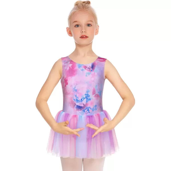 Arshiner Girls Dance Tutu Dress Sparkly Sequin Ballet Leotards Cross Back Ballerina Costumes for Toddler Party