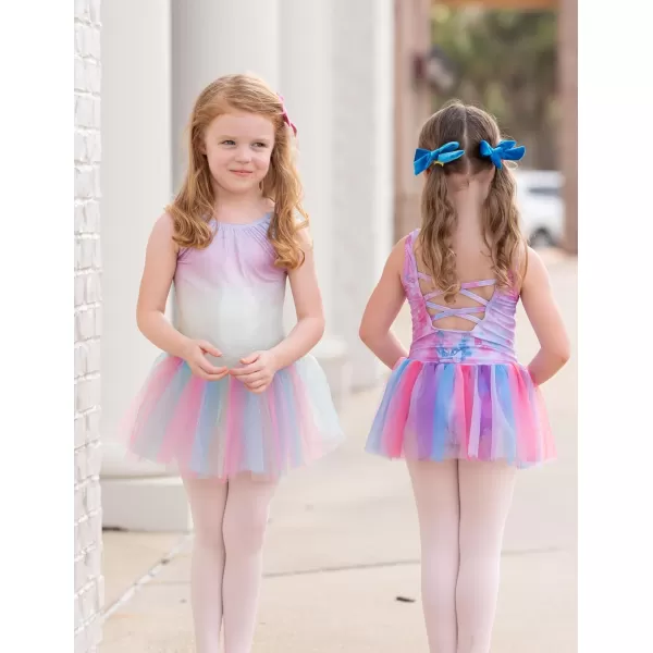 Arshiner Girls Dance Tutu Dress Sparkly Sequin Ballet Leotards Cross Back Ballerina Costumes for Toddler Party