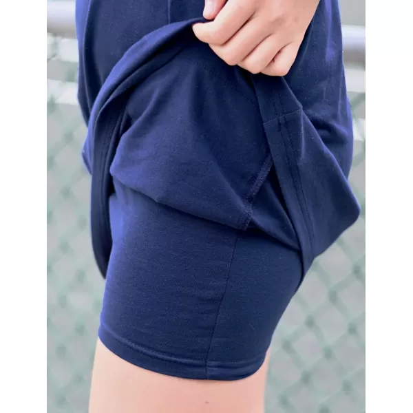 Arshiner Girls Dress with Shorts Casual Summer Spaghetti Straps One Piece Romper Dresses with Pockets for Kid 5-15 Y