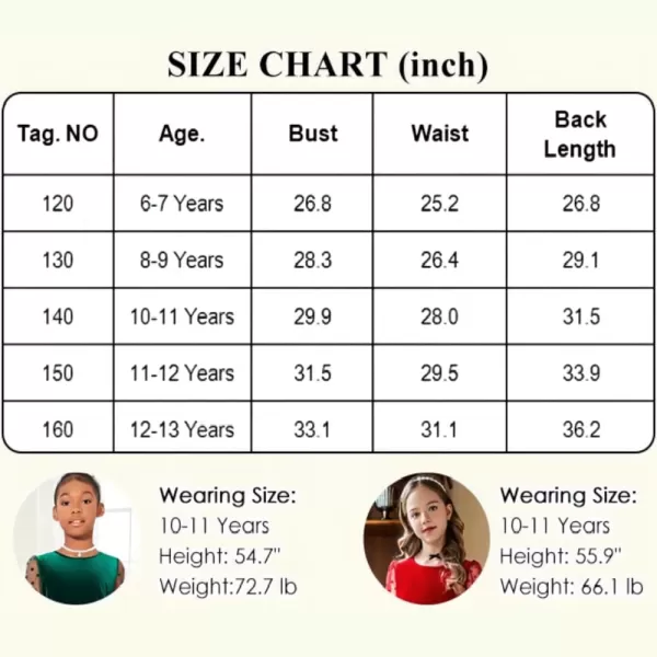 Arshiner Girls Dresses Contrast Mesh Velvet Long Sleeve A-Line Vintage Party Dress with Pockets