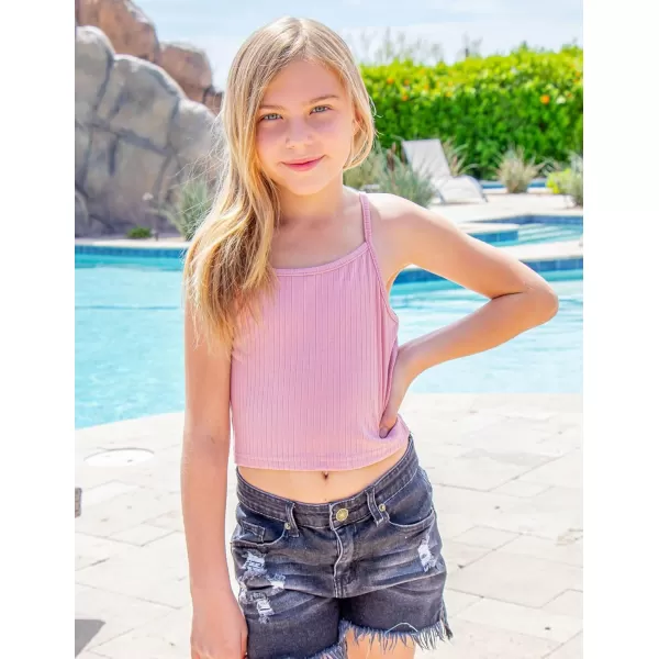 Arshiner Girl's Jean Shorts Ripped Frayed Raw Hem Denim Shorts
