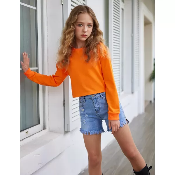 Arshiner Girl's Jean Shorts Ripped Frayed Raw Hem Denim Shorts
