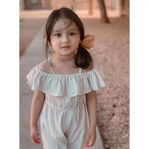 Arshiner Girls Kids Jumpsuit Off Shoulder Ruffle Romper Playsuit Summer Outfits Clothes Set