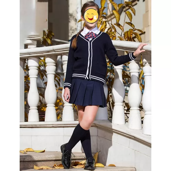 Arshiner Girls Pleated Skirt High Waisted Plaid A-line Skirts with Lining Shorts School Uniform