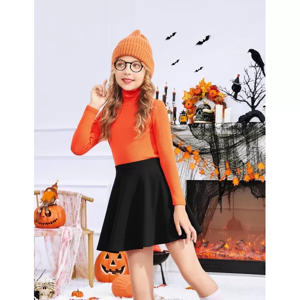 Arshiner Girls Pleated Skirt High Waisted Plaid A-line Skirts with Lining Shorts School Uniform