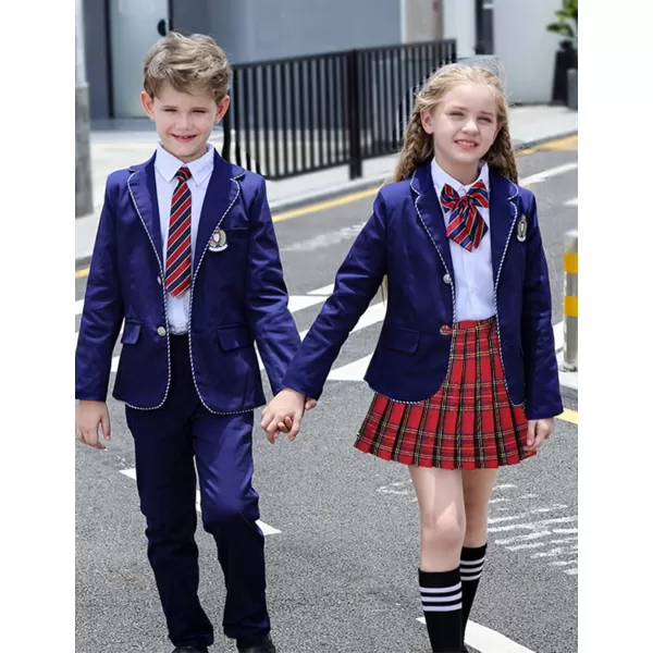 Arshiner Girls Pleated Skirt High Waisted Plaid A-line Skirts with Lining Shorts School Uniform