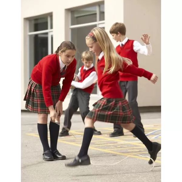Arshiner Girls Pleated Skirt High Waisted Plaid A-line Skirts with Lining Shorts School Uniform