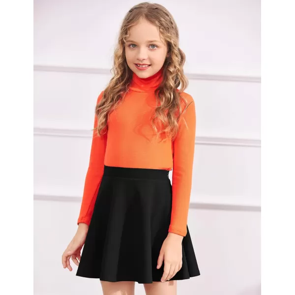 Arshiner Girls Pleated Skirt High Waisted Plaid A-line Skirts with Lining Shorts School Uniform