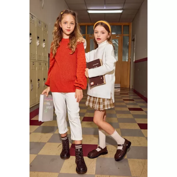Arshiner Girls Pleated Skirt High Waisted Plaid A-line Skirts with Lining Shorts School Uniform