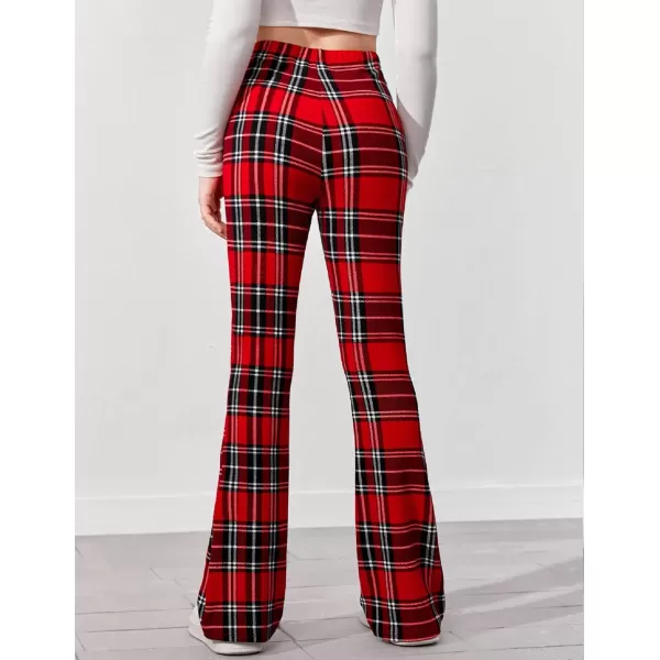 Arshiner Girls Print Flare Leggings Kids Elastic High Waisted Bell Bottoms Yoga Pants with Pockets