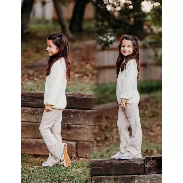 Arshiner Girls Print Flare Leggings Kids Elastic High Waisted Bell Bottoms Yoga Pants with Pockets