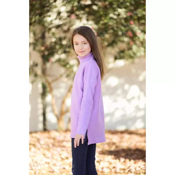 Arshiner Girls Sweaters Turtleneck Kids Tunic Long Sleeve Knit Chunky Pullover Jumper Tops