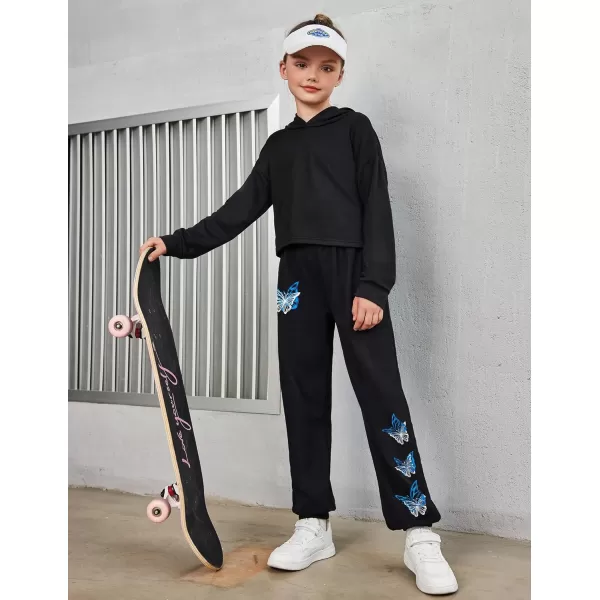 Arshiner Kids Girls Tie Dye Joggers Comfort Loose Sweatpants High Waist Trouser