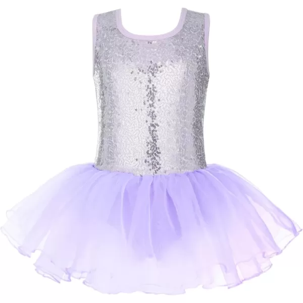 Arshiner Girls Dance Tutu Dress Sparkly Sequin Ballet Leotards Cross Back Ballerina Costumes for Toddler Party