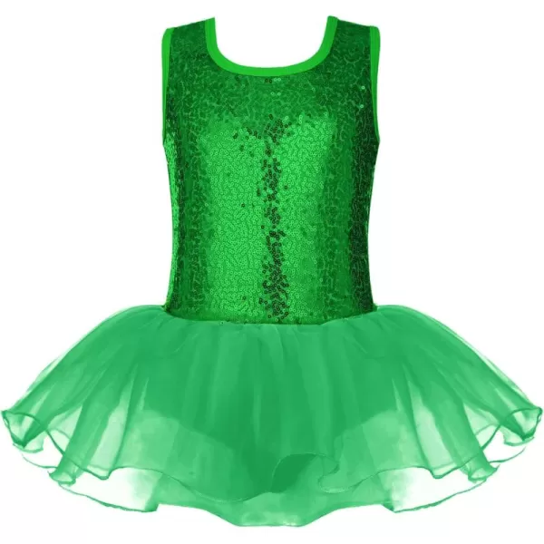Arshiner Girls Dance Tutu Dress Sparkly Sequin Ballet Leotards Cross Back Ballerina Costumes for Toddler Party