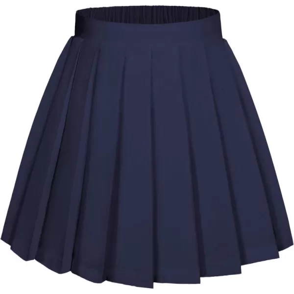 Arshiner Girls Pleated Skirt High Waisted Plaid A-line Skirts with Lining Shorts School Uniform