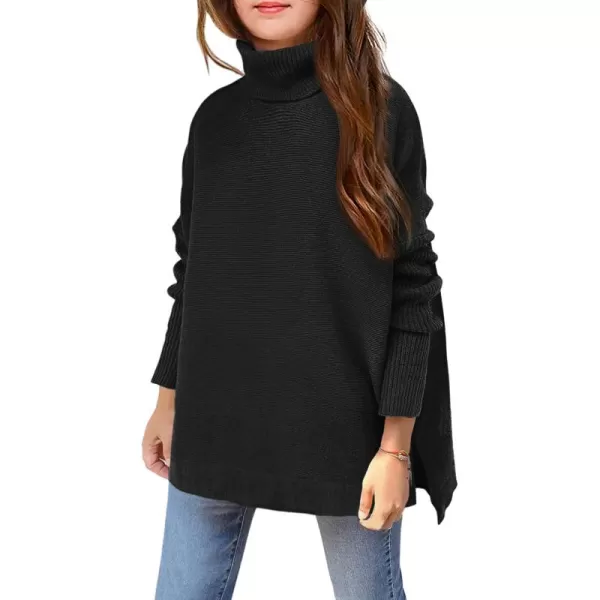 Arshiner Girls Sweaters Turtleneck Kids Tunic Long Sleeve Knit Chunky Pullover Jumper Tops