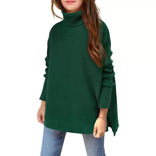 Arshiner Girls Sweaters Turtleneck Kids Tunic Long Sleeve Knit Chunky Pullover Jumper Tops