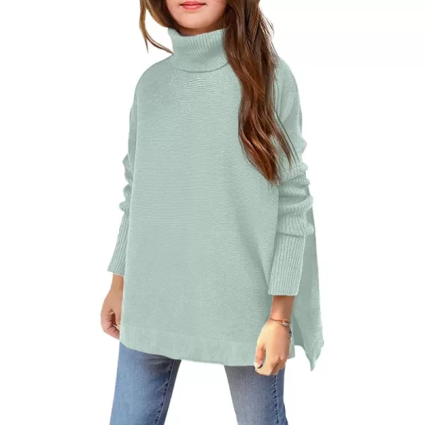 Arshiner Girls Sweaters Turtleneck Kids Tunic Long Sleeve Knit Chunky Pullover Jumper Tops