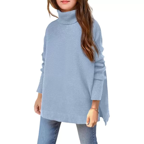 Arshiner Girls Sweaters Turtleneck Kids Tunic Long Sleeve Knit Chunky Pullover Jumper Tops