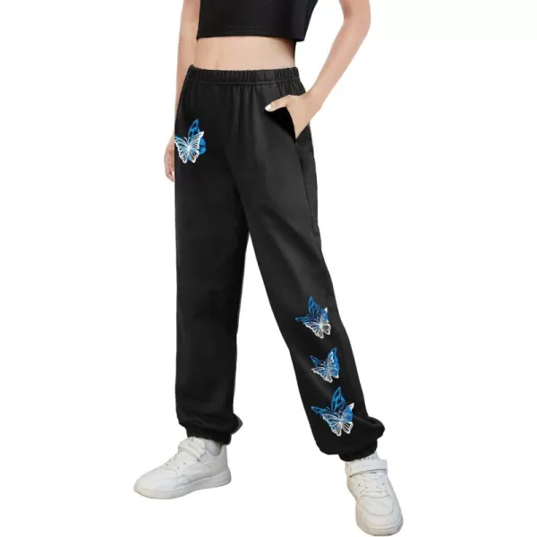 Arshiner Kids Girls Tie Dye Joggers Comfort Loose Sweatpants High Waist Trouser