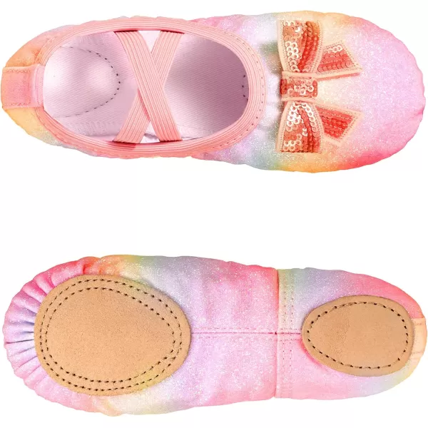 Arshiner Ballet Shoes for Girls Canvas Ballet Slippers Dance Shoes with Elastic Band for Toddler/Little Kid/Big Kid