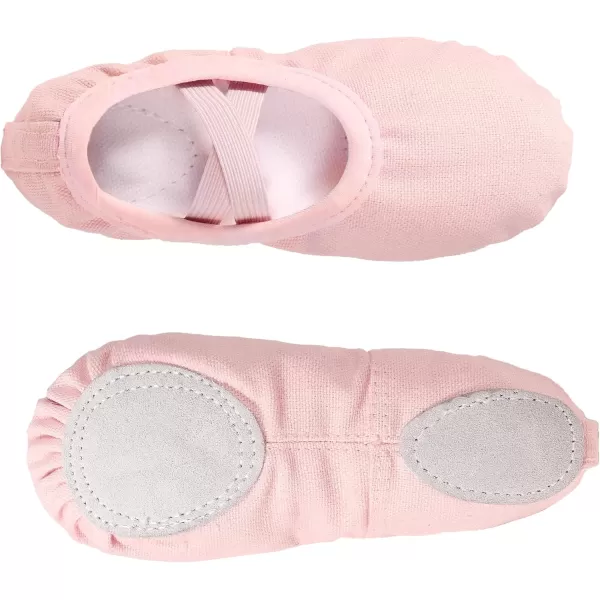Arshiner Ballet Shoes for Girls Canvas Ballet Slippers Dance Shoes with Elastic Band for Toddler/Little Kid/Big Kid
