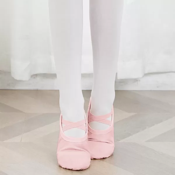 Arshiner Ballet Shoes for Girls Canvas Ballet Slippers Dance Shoes with Elastic Band for Toddler/Little Kid/Big Kid