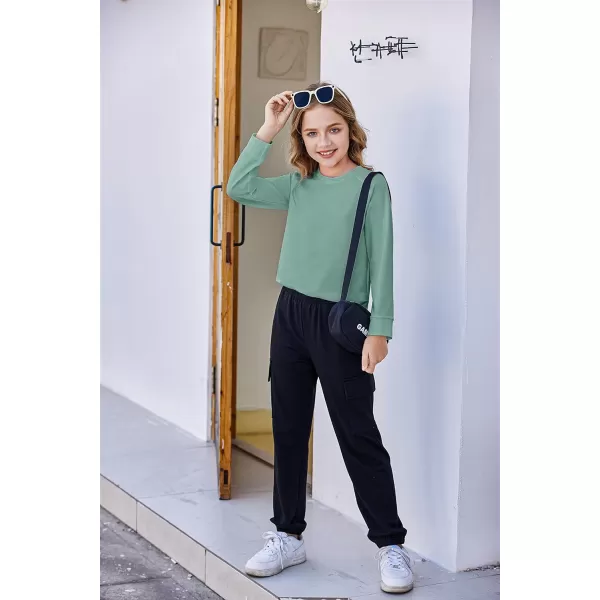 Arshiner Girls Casual Tie Dye Crewneck Long Sleeve Sweaters Loose Fashion Tops for 4-12 Years