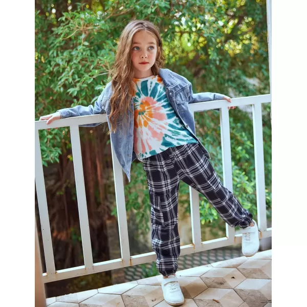 Arshiner Girls Casual Tie Dye Crewneck Long Sleeve Sweaters Loose Fashion Tops for 4-12 Years