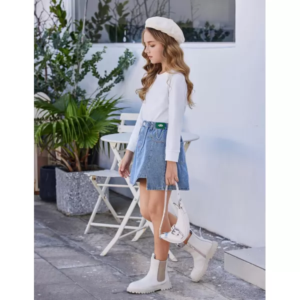 Arshiner Girls Casual Tie Dye Crewneck Long Sleeve Sweaters Loose Fashion Tops for 4-12 Years