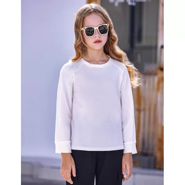 Arshiner Girls Casual Tie Dye Crewneck Long Sleeve Sweaters Loose Fashion Tops for 4-12 Years