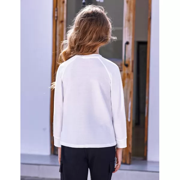 Arshiner Girls Casual Tie Dye Crewneck Long Sleeve Sweaters Loose Fashion Tops for 4-12 Years