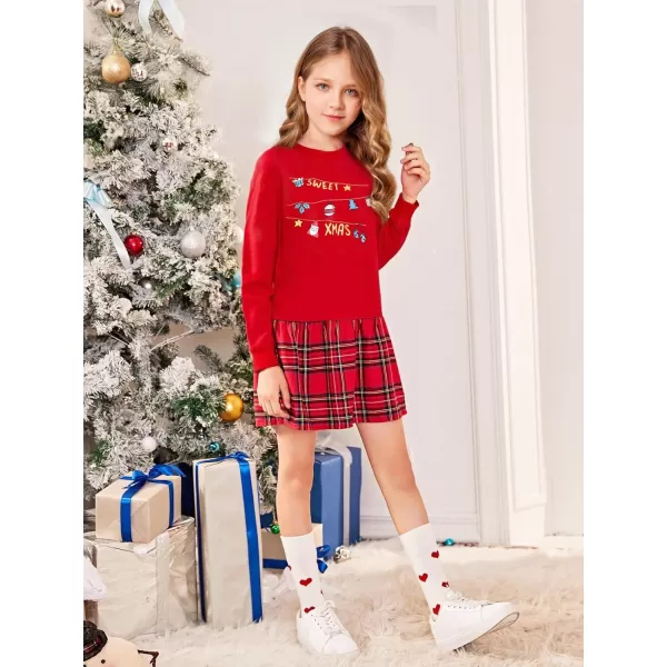 Arshiner Girls Casual Tie Dye Crewneck Long Sleeve Sweaters Loose Fashion Tops for 4-12 Years