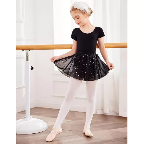 Arshiner Girls Sequin Ballet Leotards Combo Irregular Hem Dance Dresses Outfits Toddler Skirted Leotard