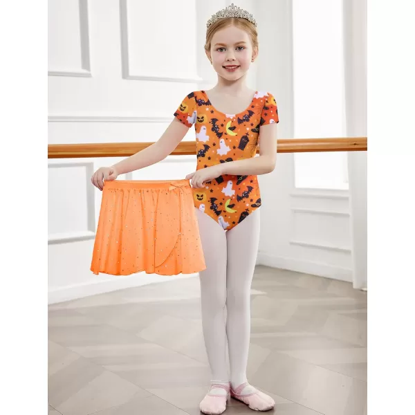 Arshiner Girls Sequin Ballet Leotards Combo Irregular Hem Dance Dresses Outfits Toddler Skirted Leotard