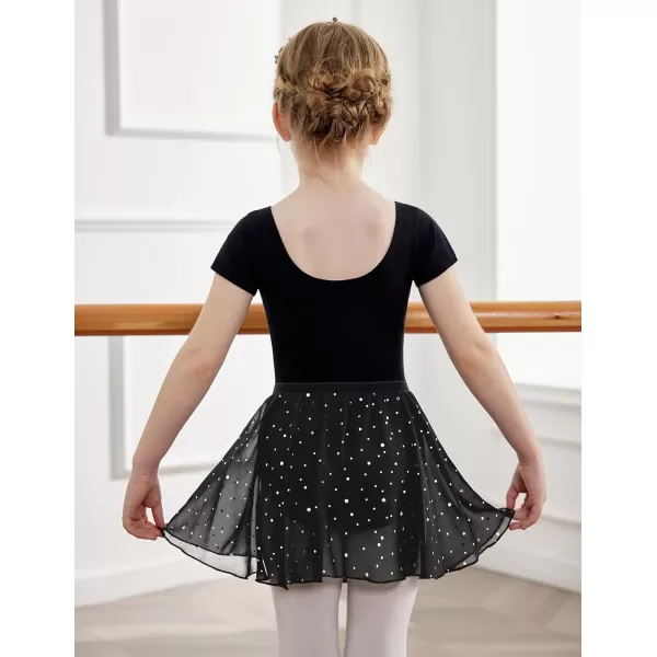 Arshiner Girls Sequin Ballet Leotards Combo Irregular Hem Dance Dresses Outfits Toddler Skirted Leotard