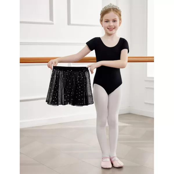 Arshiner Girls Sequin Ballet Leotards Combo Irregular Hem Dance Dresses Outfits Toddler Skirted Leotard