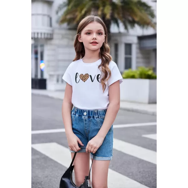 Arshiner Girls Shirt Crop Tops Short Sleeve Summer Drop Shoulder Batwing Sleeve Crewneck Loose T Shirt Tee